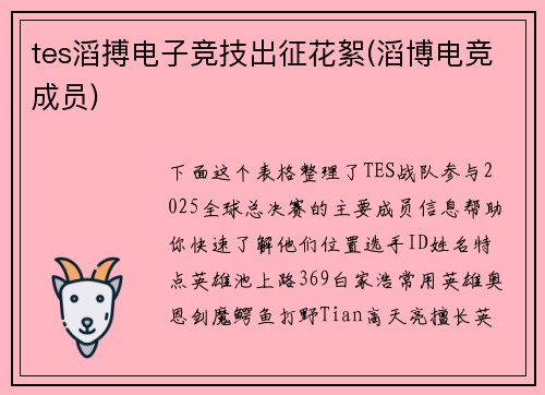 tes滔搏电子竞技出征花絮(滔博电竞成员)
